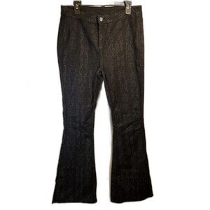 Rock & Roll Denim Reversible Jeans Black Scroll/Plain Black Stretch 32x34 Tall